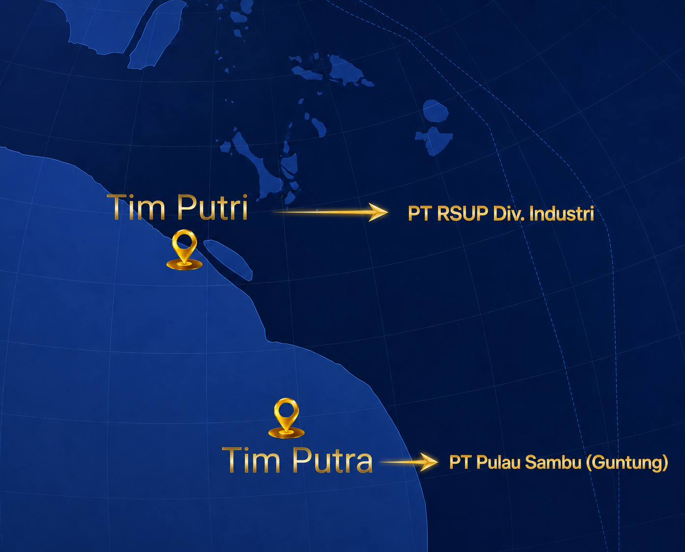 Peta lokasi pertandingan